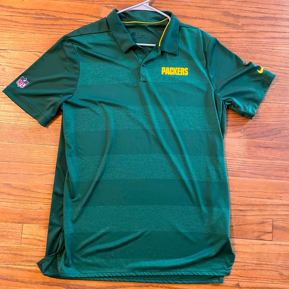 *Like New* Nike NFL Green Bay Packers Dri-Fit Polo Shirt